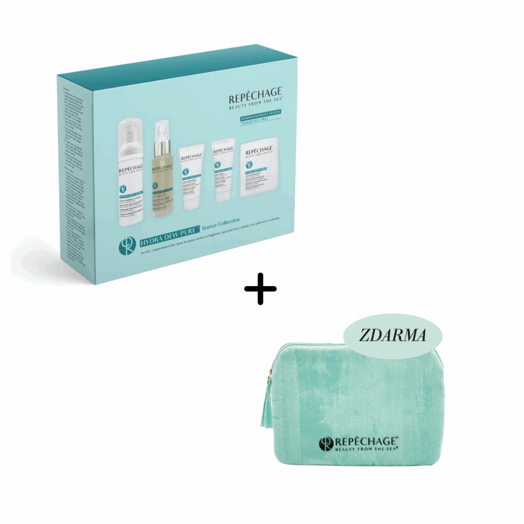 Hydra Dew Pure cestovné balenie & kozmeticka taštička